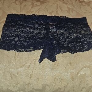 Lace Women's Boxers In Navy